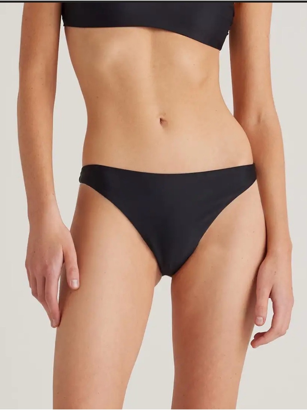 Italian low rise, Black Bikini Bottoms